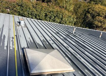 Recent Job: Two Roof Leaks Repaired and Rinnai Solar Hot Water System Serviced at a Chapman Home Two areas of the flat metal roof were leaking at a large four-bedroom, single-storey home in Chapman.