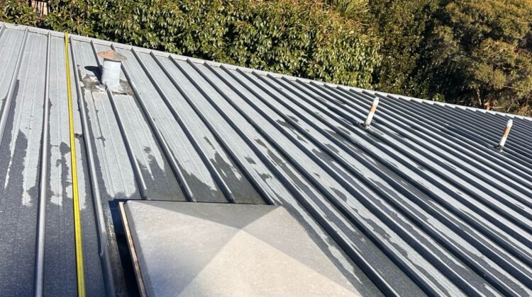 Two areas of the flat metal roof were leaking at a large four-bedroom, single-storey home in Chapman.