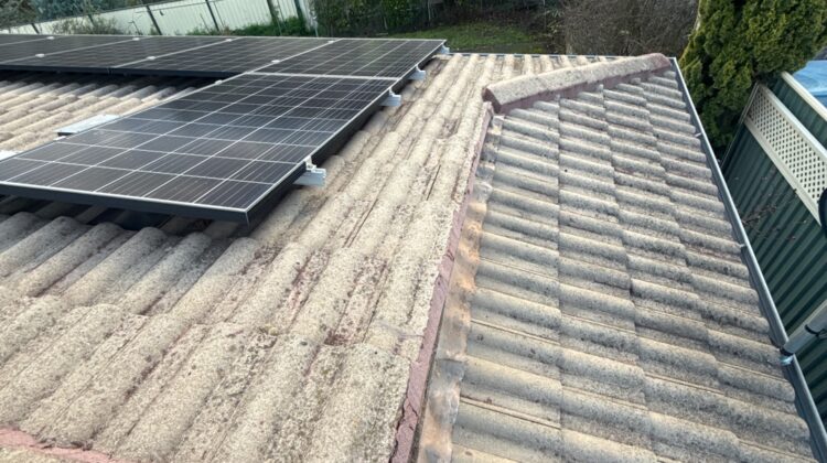 An established three-bedroom home in Giralang needed roof repairs before new solar panels could be installed.